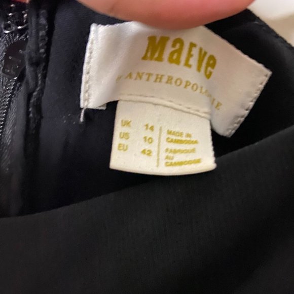 Anthropologie Magdalena Maeve Black Jumper Size 10 - Picture 8 of 12